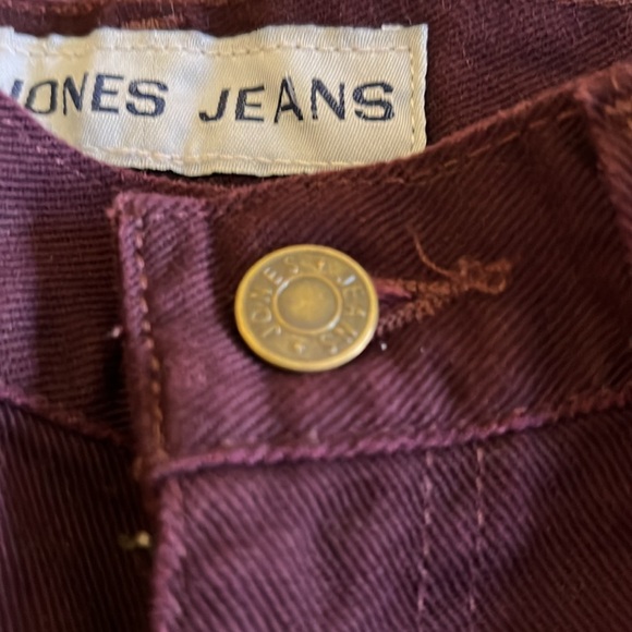 Jones Jeans Women’s Size 6 Burgundy - Picture 3 of 4